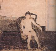 Edouard Vuillard In the armchair naked female oil on canvas